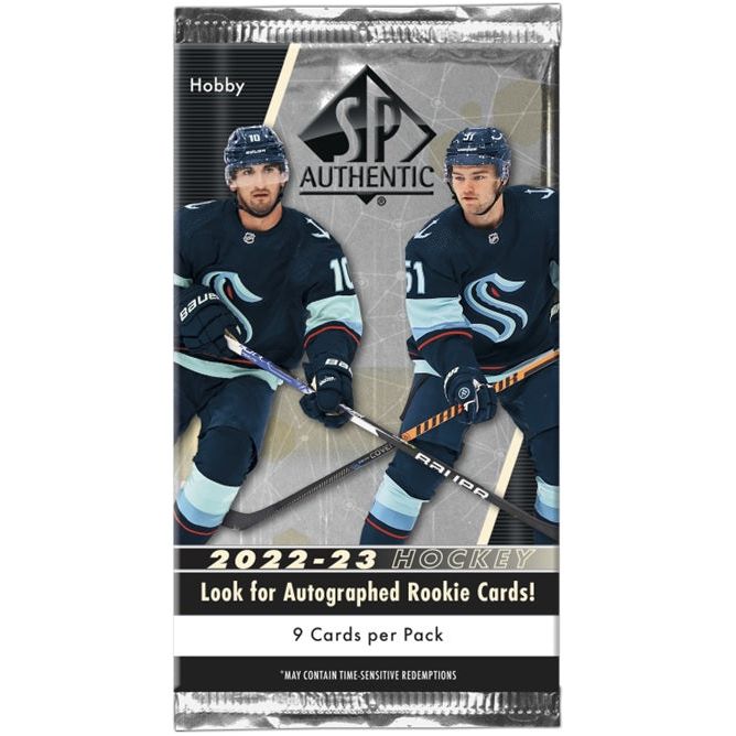 2022-23 Upper Deck SP Authentic Hockey Hobby Pack