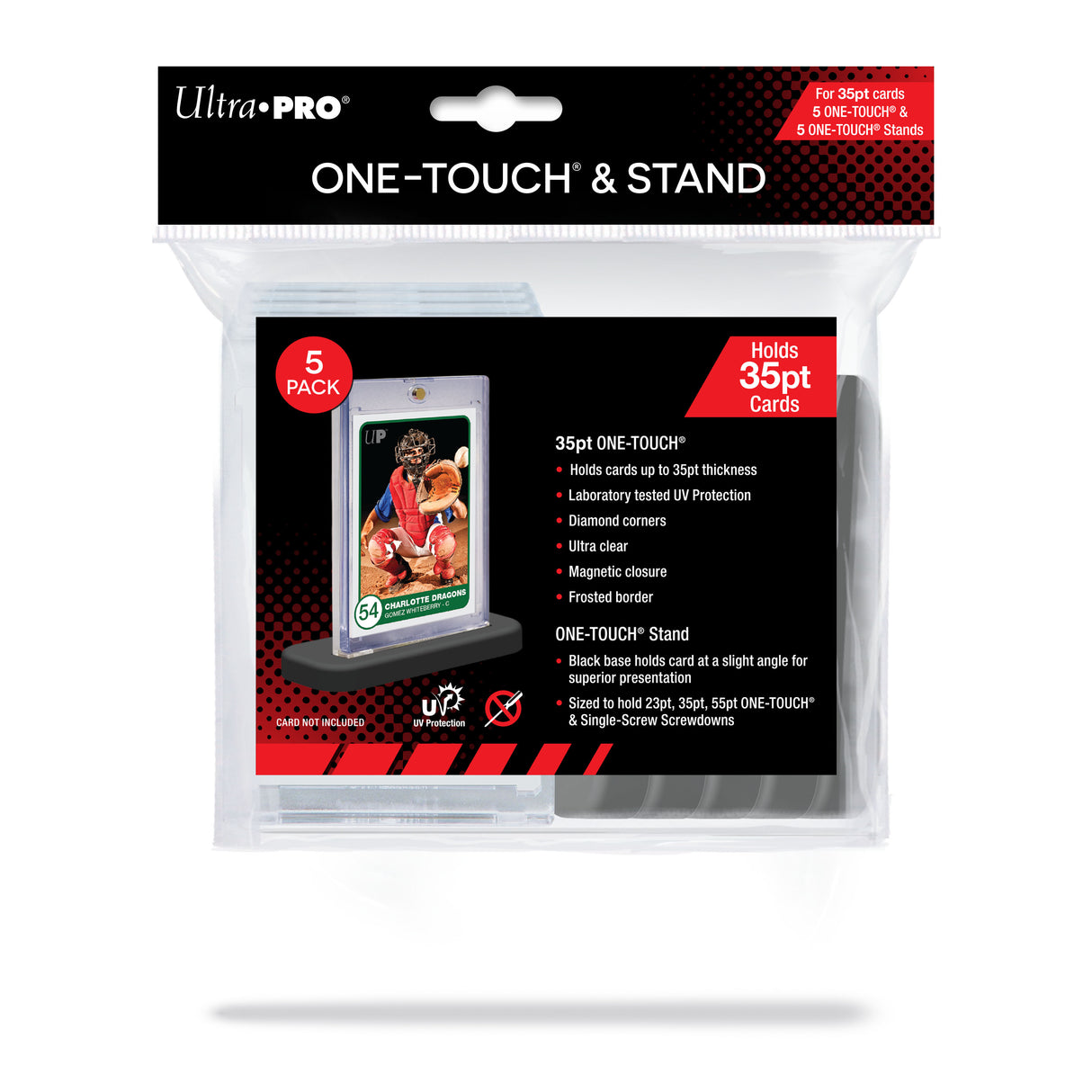 Ultra Pro One Touch 35pt With Stands 5pk - One Touch Stand
