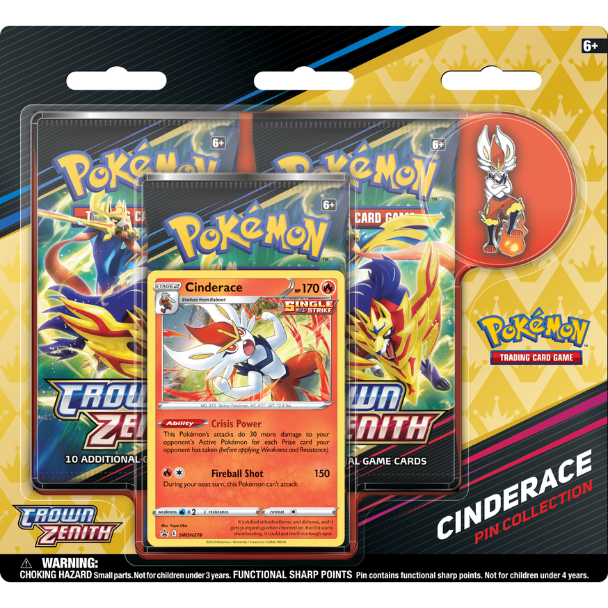 Pokémon TCG: Crown Zenith Pin Collection 3 Booster Pack