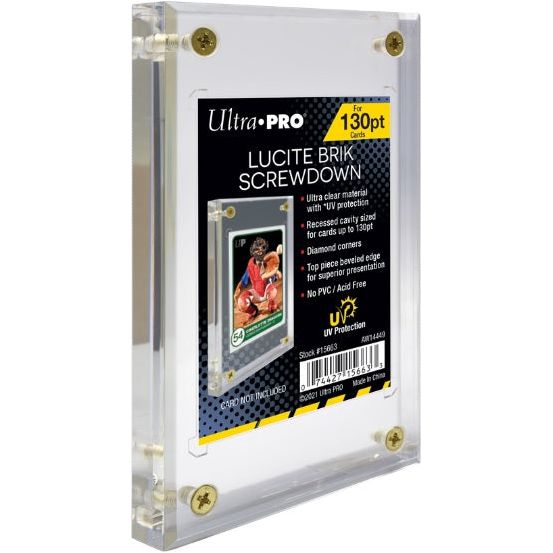 Ultra Pro Screwdown Lucite Brik Uv 130pt - One Touch Closure