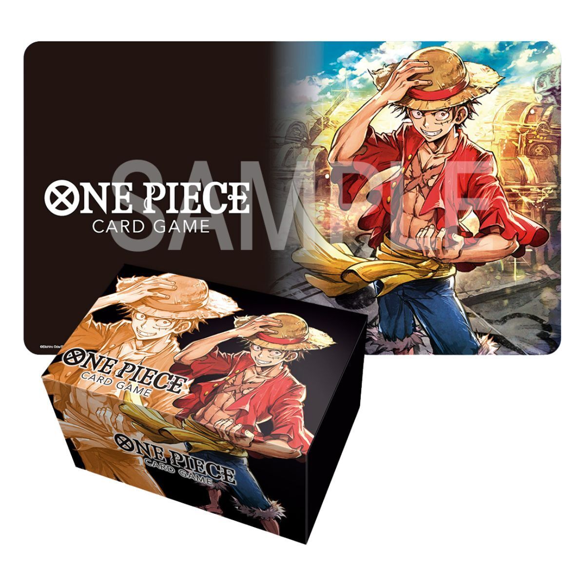 One Piece TCG: Monkey D. Luffy - Playmat and Card Case Set