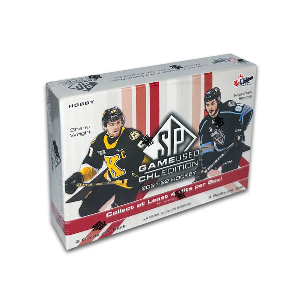 2021-22 Upper Deck SP Game Used CHL Hockey Hobby Box