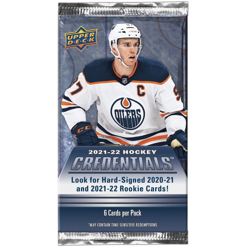 2021-22 Upper Deck Credentials Hockey Hobby Pack