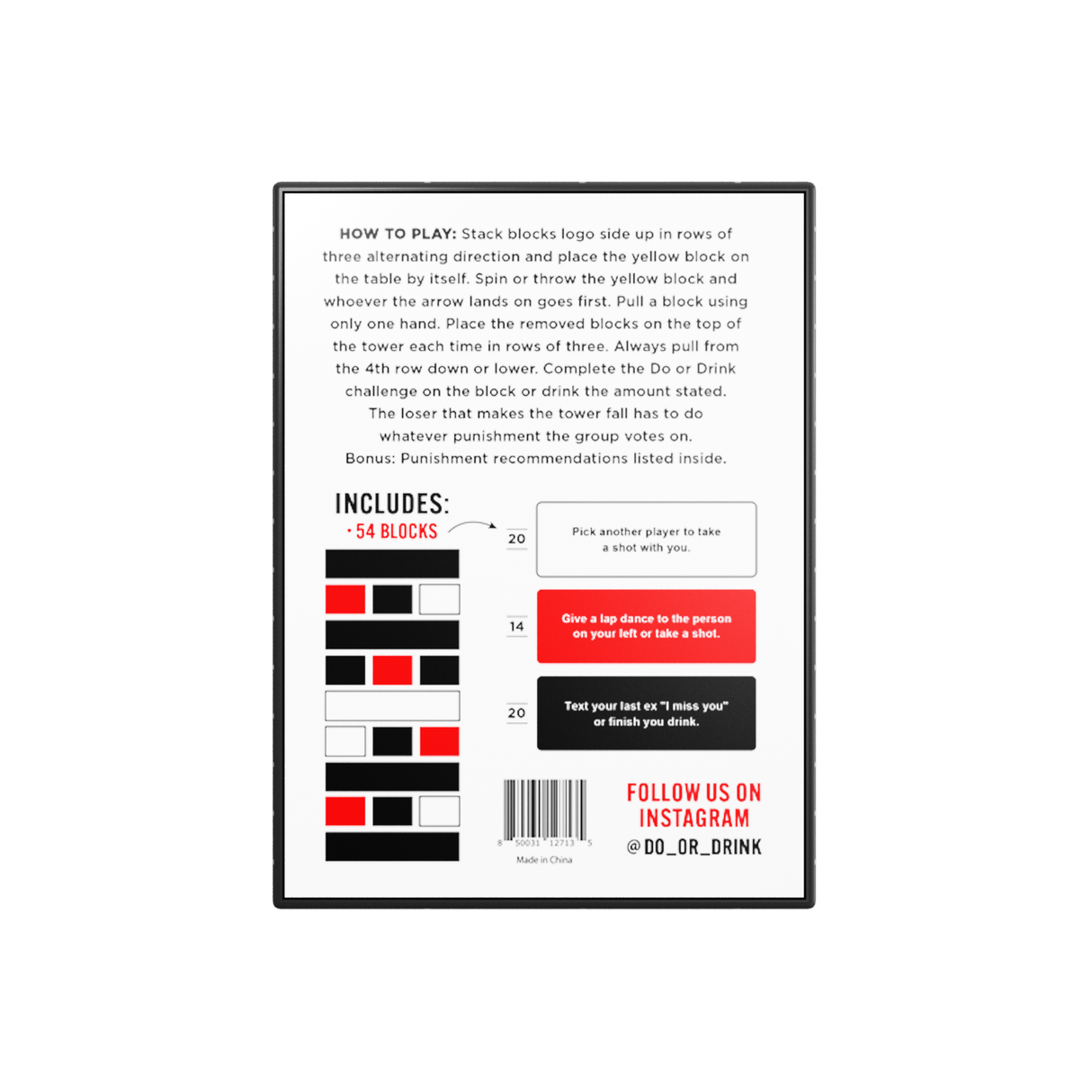 Do Or Drink Party Tower