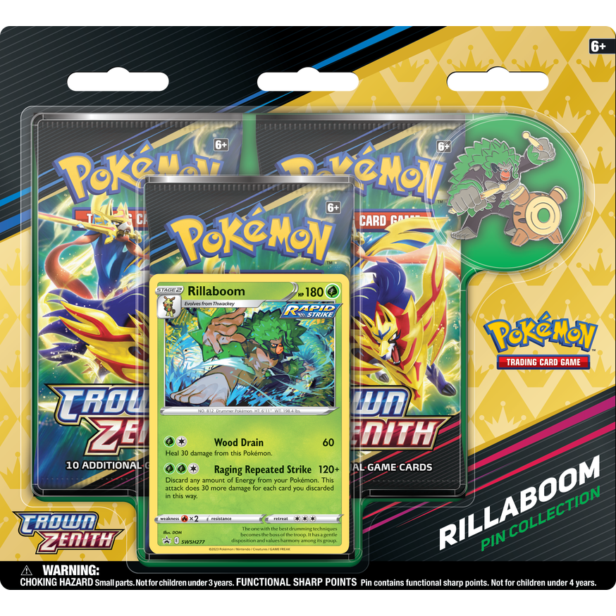 Pokémon TCG: Crown Zenith Pin Collection 3 Booster Pack